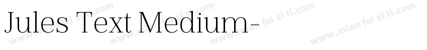 Jules Text Medium字体转换